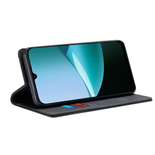 Techsuit - Confy Cover kinyitható tok - Xiaomi Redmi 15C 4G / Redmi 15C 5G / Poco C85 4G - Fekete