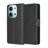 Techsuit - Leather Folio kinyitható tok - Xiaomi Redmi 15C 4G / Redmi 15C 5G / Poco C85 4G - Fekete