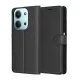 Techsuit - Leather Folio kinyitható tok - Xiaomi Redmi 15C 4G / Redmi 15C 5G / Poco C85 4G - Fekete