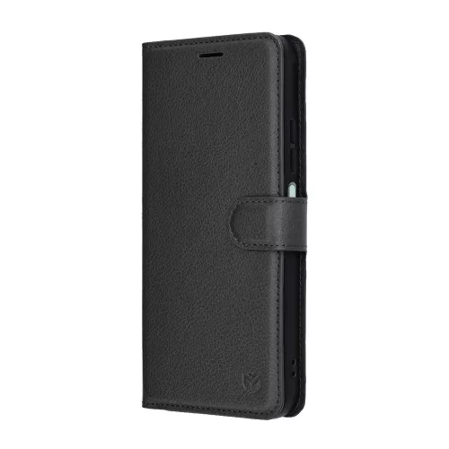 Techsuit - Leather Folio kinyitható tok - Xiaomi Redmi 15C 4G / Redmi 15C 5G / Poco C85 4G - Fekete