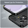 Techsuit - Carbon szilikon tok - Oppo Reno14 F / Reno14 FS 5G - Fekete
