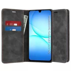   Techsuit - Confy Cover kinyitható tok - Samsung Galaxy A17 5G / A17 4G / M17 / F17 - Fekete