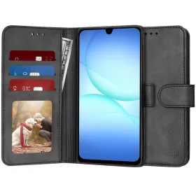   Techsuit - Diary Book kinyitható tok - Samsung Galaxy A17 5G / A17 4G / M17 / F17 - Fekete