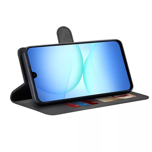 Techsuit - Diary Book kinyitható tok - Samsung Galaxy A17 5G / A17 4G / M17 / F17 - Fekete