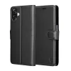 Techsuit - Leather Folio kinyitható tok - Samsung Galaxy A07 4G - Fekete