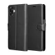 Techsuit - Leather Folio kinyitható tok - Samsung Galaxy A07 4G - Fekete