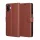 Techsuit - Leather Folio kinyitható tok - Samsung Galaxy A07 4G - Barna