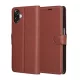 Techsuit - Leather Folio kinyitható tok - Samsung Galaxy A07 4G - Barna