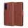 Techsuit - Leather Folio kinyitható tok - Samsung Galaxy A17 5G / A17 4G / M17 / F17 - Barna