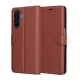 Techsuit - Leather Folio kinyitható tok - Samsung Galaxy A17 5G / A17 4G / M17 / F17 - Barna