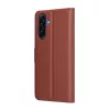 Techsuit - Leather Folio kinyitható tok - Samsung Galaxy A17 5G / A17 4G / M17 / F17 - Barna