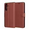 Techsuit - Leather Folio kinyitható tok - Samsung Galaxy A17 5G / A17 4G / M17 / F17 - Barna