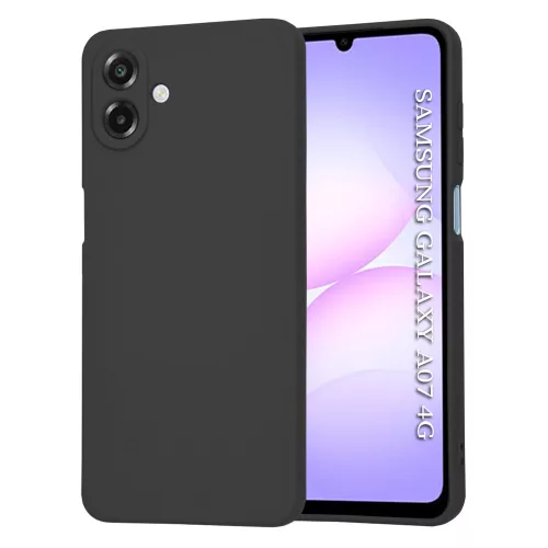 Techsuit - SoftFlex szilikon tok - Samsung Galaxy A07 4G - Fekete