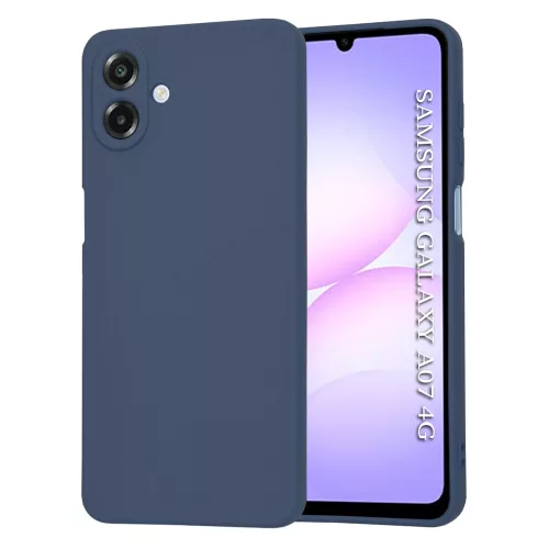 Techsuit - SoftFlex szilikon tok - Samsung Galaxy A07 4G - Sötétkék