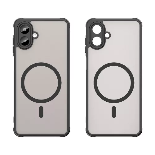 Techsuit - HaloFrost II MagSafe tok - Samsung Galaxy A07 4G - Fekete