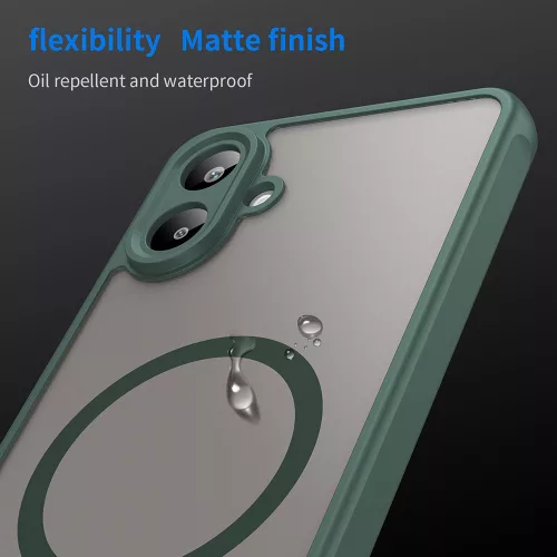Techsuit - HaloFrost II MagSafe tok - Samsung Galaxy A07 4G - Zöld