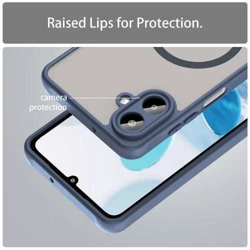 Techsuit - HaloFrost II MagSafe tok - Samsung Galaxy A07 4G - Sötétkék