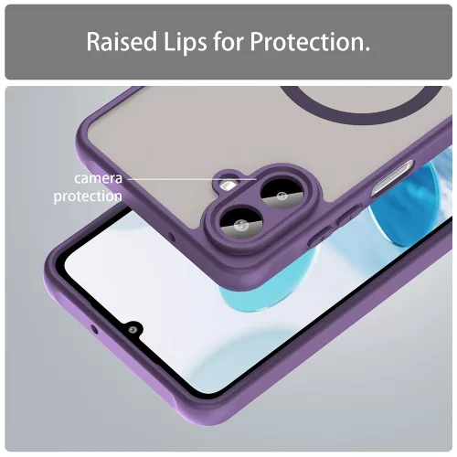 Techsuit - HaloFrost II MagSafe tok - Samsung Galaxy A07 4G - Lila