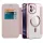 Techsuit - SmartMag Book Case - iPhone 12 - Pink
