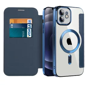 Techsuit - SmartMag Book Case - iPhone 12 - Blue