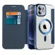 Techsuit - SmartMag Book Case - iPhone 12 - Blue