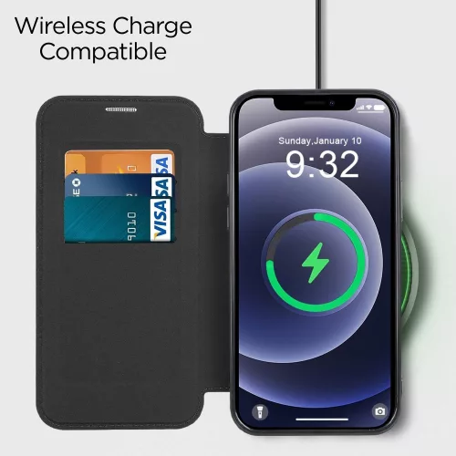 Techsuit - SmartMag Book Case - iPhone 12 - Blue