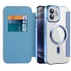 Techsuit - SmartMag Book Case - iPhone 12 - Light Blue
