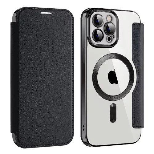 Techsuit - SmartMag kinyitható tok - iPhone 12 Pro Max - Fekete
