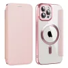 Techsuit - SmartMag kinyitható tok - iPhone 12 Pro Max - Rózsaszín