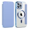 Techsuit - SmartMag kinyitható tok - iPhone 12 Pro Max - VIlágoskék