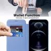 Techsuit - SmartMag kinyitható tok - iPhone 12 Pro Max - VIlágoskék