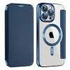 Techsuit - SmartMag kinyitható tok - iPhone 12 Pro - Kék
