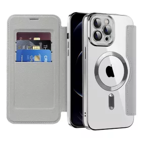   Techsuit - SmartMag kinyitható tok - iPhone 12 Pro - Szürke
