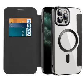   Techsuit - SmartMag kinyitható tok - iPhone 11 Pro Max - Fekete