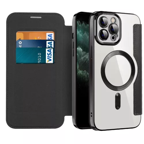 Techsuit - SmartMag kinyitható tok - iPhone 11 Pro Max - Fekete