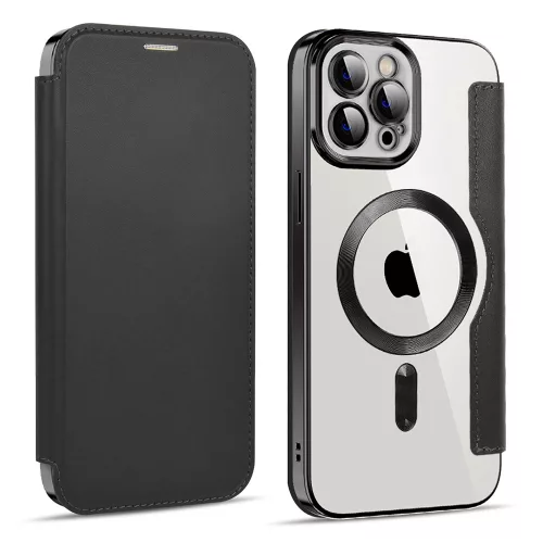 Techsuit - SmartMag kinyitható tok - iPhone 11 Pro Max - Fekete