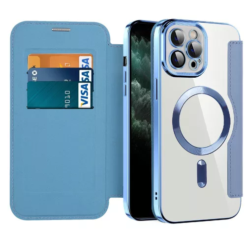 Techsuit - SmartMag kinyitható tok - iPhone 11 Pro Max - VIlágoskék
