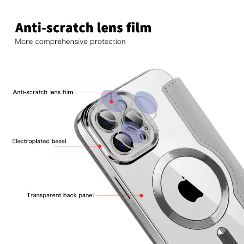 Techsuit - SmartMag kinyitható tok - iPhone 11 Pro Max - Szürke