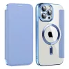 Techsuit - SmartMag kinyitható tok - iPhone 13 Pro Max - VIlágoskék