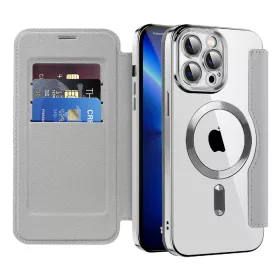   Techsuit - SmartMag kinyitható tok - iPhone 13 Pro Max - Szürke