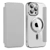 Techsuit - SmartMag kinyitható tok - iPhone 13 Pro Max - Szürke