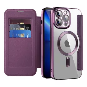   Techsuit - SmartMag kinyitható tok - iPhone 13 Pro Max - Lila