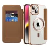 Techsuit - SmartMag kinyitható tok - iPhone 14 Plus - Barna