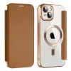 Techsuit - SmartMag kinyitható tok - iPhone 14 Plus - Barna