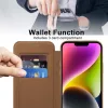 Techsuit - SmartMag kinyitható tok - iPhone 14 Plus - Barna