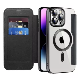Techsuit - SmartMag Book Case - iPhone 14 Pro Max - Black