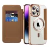 Techsuit - SmartMag kinyitható tok - iPhone 14 Pro Max - Barna