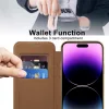 Techsuit - SmartMag kinyitható tok - iPhone 14 Pro Max - Barna