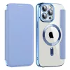 Techsuit - SmartMag kinyitható tok - iPhone 14 Pro Max - VIlágoskék