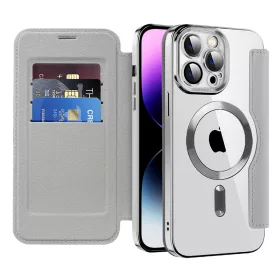   Techsuit - SmartMag kinyitható tok - iPhone 14 Pro Max - Szürke